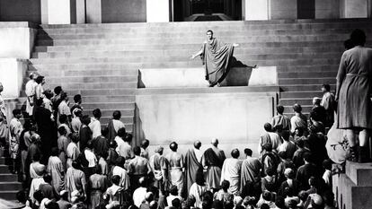 Una imagen de 'Julio César', de Joseph L. Mankiewicz.