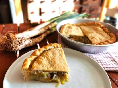 Empanada de calçots ('calzone di sponsali')