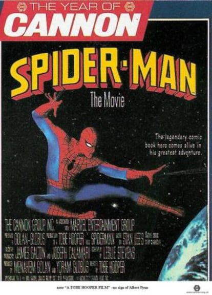 Cartel del Spiderman de Tobe Hooper.