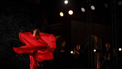 María Pagés durant el seu espectacle 'Entremos en el jardín', al Festival de Peralada.