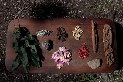 Muestras para le elaboración de los perfumes.