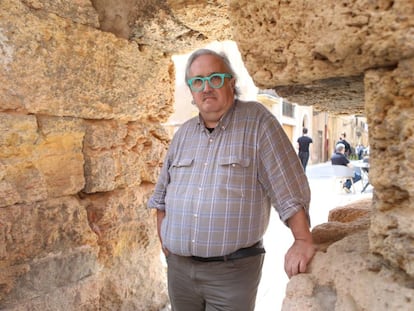 Magi Seritjol en la Plaza del Forum de Tarragona.