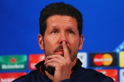 Simeone, como El pensador de Rodin, ha forjado en las ruedas de prensa toda una filosofía basada en el esfuerzo.