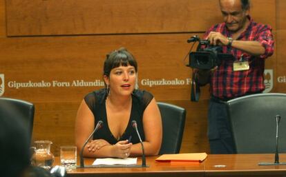 Larraitz Ugarte, diputada de Infraestructuras Viarias de Gipuzkoa.