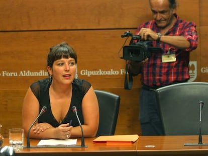 Larraitz Ugarte, diputada de Infraestructuras Viarias de Gipuzkoa.