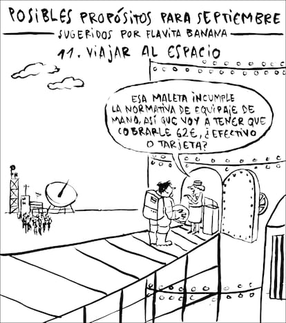 Viñeta de Flavita Banana del 11 de agosto de 2025.
