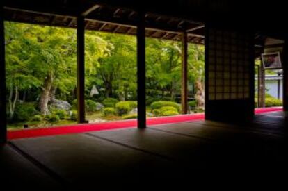 Interior del templo de Enko-ji. 