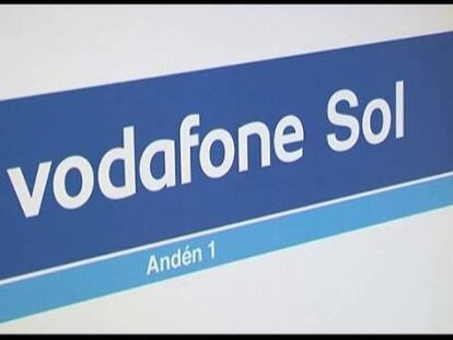 Vodafone pagó tres millones de euros por patrocinar una línea de Metro.