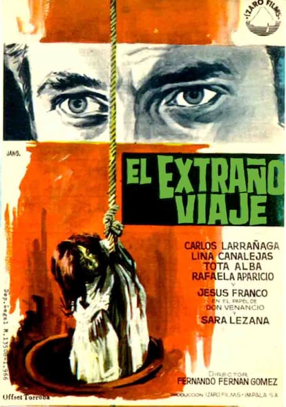 Cartel de "El extraño viaje".