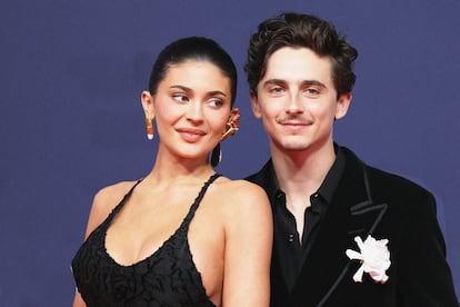 Kylie Jenner y Timothée Chalamet el pasado miércoles en los premios David Di Donatello en Roma.