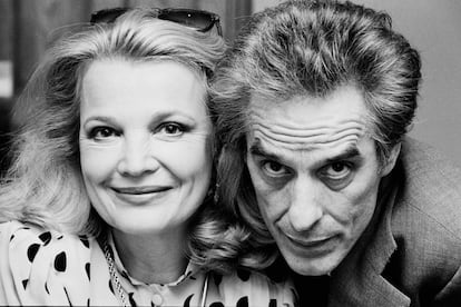 La actriz Gena Rowlands y John Cassavetes, en 1984. 