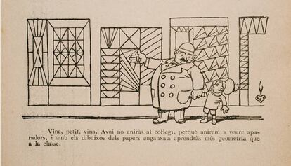 Una ilustración de la revista 'En Patufet'.