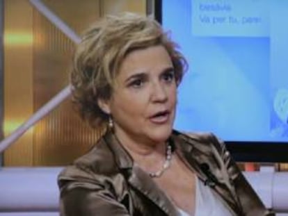 Pilar Rahola en una imatge a 8TV.