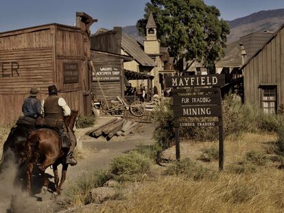 Una imagen de la película 'The Sisters Brothers', rodada en el desierto de Tabernas en 2018.