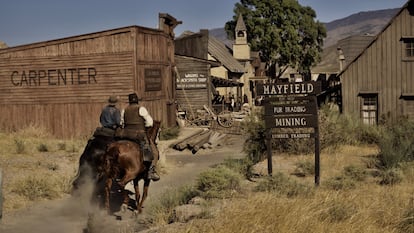 Una imagen de la película 'The Sisters Brothers', rodada en el desierto de Tabernas en 2018.