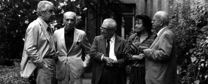 Reunión en la Residencia de Estudiantes de poetas sudamericanos.