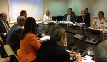 Reunión de la Junta Local de Seguridad de Madrid.