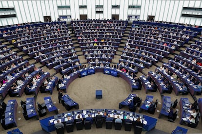 Sede del Parlamento Europeo en Estrasburgo, donde el jueves se celebra una votación clave para la biodiversidad.