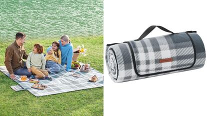 Esta clase de manta para realizar pícnic al aire libre dispone de una capa inferior fabricada en aluminio.