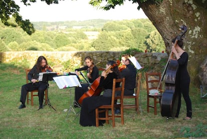 Un grupo de c&aacute;mara durante uno de los conciertos de Festiulloa.