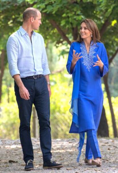 Guillermo de Inglaterra y Kate Middleton, durante su viaje a Pakistán, el pasado octubre.