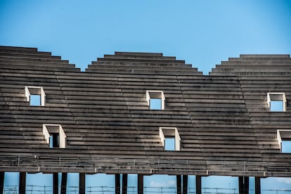 Aspecto de una de las gradas del Nuevo Mestalla.