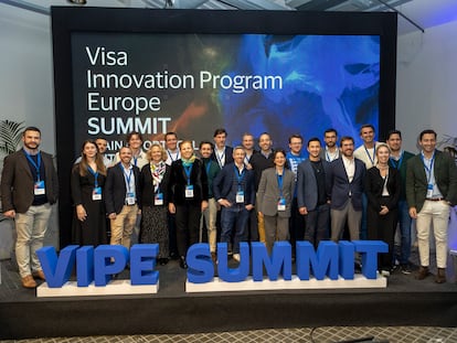 Los participantes de Visa Innovation Program Europe en 2023. Foto cedida por la empresa. FOTO CEDIDA POR LA EMPRESA