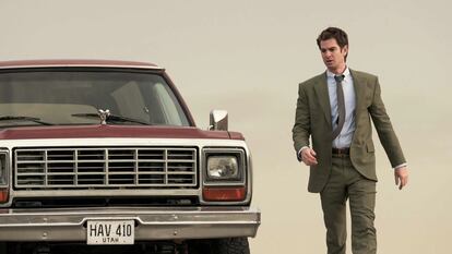 El actor Andrew Garfield, protagonista de la miniserie 'Por mandato del cielo'.