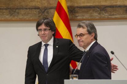 Carles Puigdemont i Artur Mas.