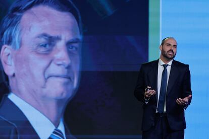 Eduardo Bolsonaro, en Buenos Aires el 4 de diciembre de 2024.