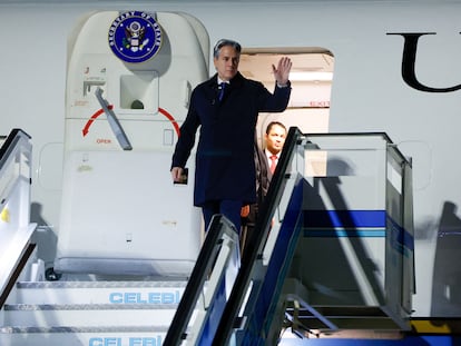 El secretario de Estado, Antony Blinken, el viernes, a su llegada a Estambul
