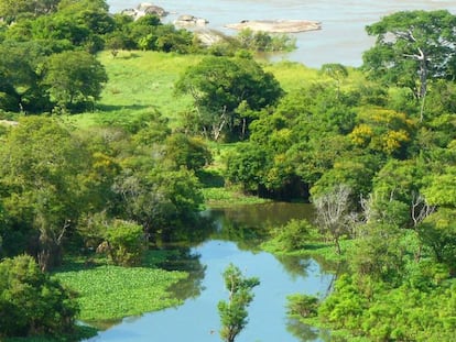 El Orinoco a su paso por Venezuela.