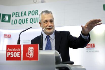 El secretario general del PSOE-A, José Antonio Griñán,.