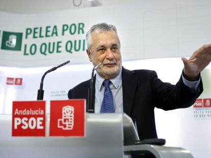 El secretario general del PSOE-A, Jos&eacute; Antonio Gri&ntilde;&aacute;n,.