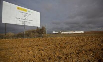 Terrenos de Villar de Cañas (Cuenca) donde está previsto el almacén nuclear.