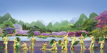 Una imagen del espectáculo de Shen Yung Performing Arts.