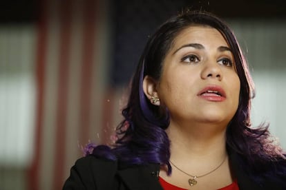 Astrid Silva, activista por la inmigraci&oacute;n que dio la r&eacute;plica en espa&ntilde;ol a Donald Trump.