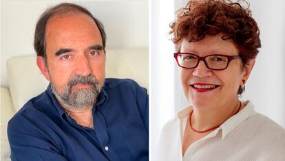 Los traductores Carlos Fortea y Celia Filipetto.