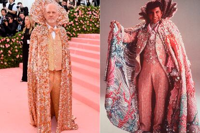 Ryan Murphy, showrunner televisivo de series como American Horror Story o Pose, sacó su lado más Liberace con este look a medida de Christian Siriano.