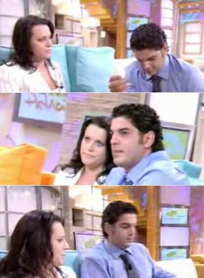 Tres momentos del programa de <i>El diario de Patricia</i> en el que Svetlana se negó a reconciliarse con Ricardo, su ex novio y futuro asesino.