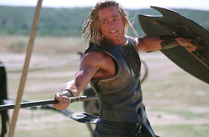 Brad Pitt, en su interpretación de Aquiles, en la película 'Troya' en 2004.