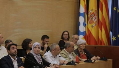 Imatge del ple de la moció de censura a Badalona aquest dimecres.