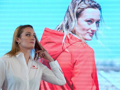 Mireia Belmonte durante el acto de este jueves.