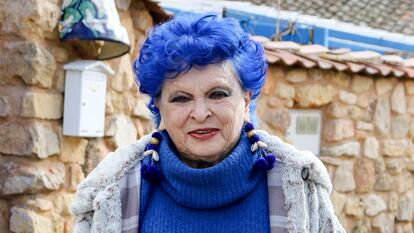 Lucía Bosé, en su casa de Brieva, Segovia.