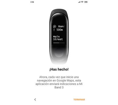 Con esta app podemos enviar las indicaciones de Maps a la Xiaomi Mi Band 3