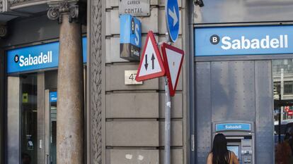 Oficina de Banco de Sabadell en Barcelona.