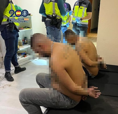 Dos detenidos en una de las operaciones de los agentes especializados en la investigación de secuestros y extorsiones de la Policía Nacional.