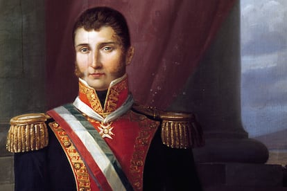 Un retrato del Agustín de Iturbide que se encuentra en el Museo Nacional de Historia.