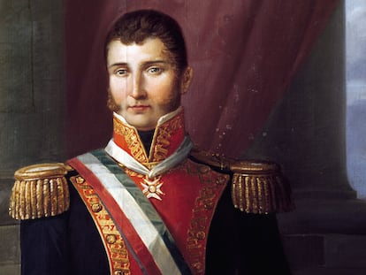 Un retrato del Agustín de Iturbide que se encuentra en el Museo Nacional de Historia.
