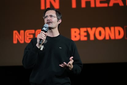 Osgood Perkins en la presentación en Los Ángeles de 'Longlegs' el pasado 8 de julio.